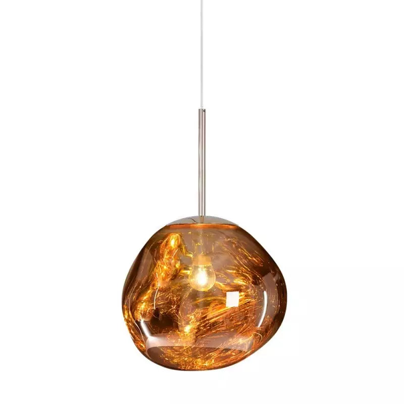 Alvara Elegant Melted Glass Pendant Lamp For Interiors